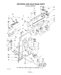 CONTROLS AND REAR PANEL Diagram and Parts List for LA7681XSW1  Whirlpool Washer