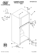 CABINET PARTS Diagram and Parts List for RT14BKXKQ04  Roper Refrigerator