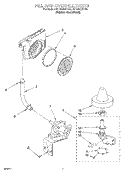 FILL AND OVERFILL Diagram and Parts List for KUDC25CHSS0  KitchenAid Dishwasher