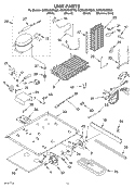 UNIT PARTS Diagram and Parts List for GC5SHGXKB00  Whirlpool Refrigerator