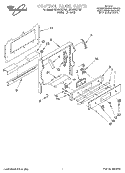 CONTROL PANEL Diagram and Parts List for SF367PEYW7  Whirlpool Range