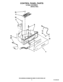 CONTROL PANEL PARTS Diagram and Parts List for KUIO18NNXS1  KitchenAid Ice Maker