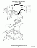 MACHINE BASE PARTS Diagram and Parts List for ETW4400XQ0  Estate Washer