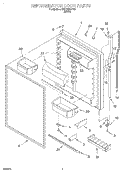 REFRIGERATOR DOOR Diagram and Parts List for 3XKVN600F00  Whirlpool Refrigerator