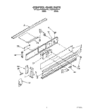 CONTROL PANEL, OPTIONAL Diagram and Parts List for KEDS200YBL1  KitchenAid Range