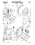 BULKHEAD, LIT/OPTIONAL Diagram and Parts List for LGR3622BN0  Whirlpool Dryer