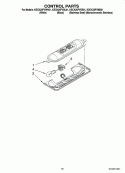 CONTROL PARTS Diagram and Parts List for KSCK25FVWH01  KitchenAid Refrigerator
