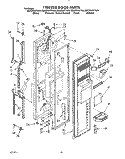 FREEZER DOOR Diagram and Parts List for ED22DWXTG04  Whirlpool Refrigerator