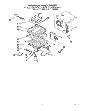INTERNAL OVEN Diagram and Parts List for KEBS278ABL1  KitchenAid Wall Oven