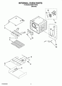 INTERNAL OVEN PARTS Diagram and Parts List for KEBS277SSS03  KitchenAid Wall Oven