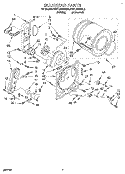 BULKHEAD Diagram and Parts List for KGYL510BWH0  KitchenAid Dryer