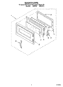 Part Location Diagram of 8184946 Whirlpool DOOR/MW