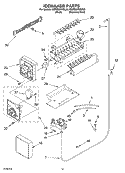 ICEMAKER PARTS, PARTS NOT ILLUSTRATED Diagram and Parts List for KSRB25FKSS03  KitchenAid Refrigerator