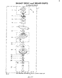 BASKET DRIVE Diagram and Parts List for CFA2500W5  Whirlpool Washer