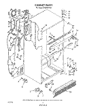 CABINET Diagram and Parts List for ET22DMXVF01  Whirlpool Refrigerator