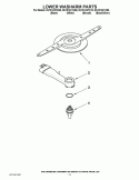 LOWER WASHARM PARTS Diagram and Parts List for DU1014XTXD5  Whirlpool Dishwasher