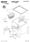 CABINET Diagram and Parts List for SCF0710KQ00  Whirlpool Freezer