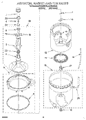 AGITATOR, BASKET AND TUB Diagram and Parts List for LSV9245BW0  Whirlpool Washer