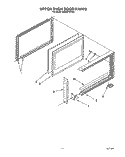 UPPER OVEN DOOR Diagram and Parts List for SE960PEYW0  Whirlpool Range