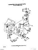 MAGNETRON AND AIRFLOW Diagram and Parts List for KEMI371XBL0  KitchenAid Microwave Oven Combo