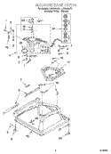 MACHINE BASE Diagram and Parts List for LSN2000JT1  Whirlpool Washer