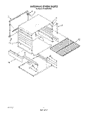 INTERNAL OVEN Diagram and Parts List for SF330PEWW0  Whirlpool Range