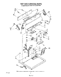 TOP AND CONSOLE Diagram and Parts List for GCG2901XSN1  Whirlpool Dryer
