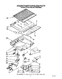 COMPARTMENT SEPARATOR Diagram and Parts List for RT18DKYWW00  Roper Refrigerator