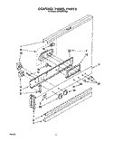 CONTROL PANEL, LIT/OPTIONAL Diagram and Parts List for RB120PXYB0  Whirlpool Wall Oven