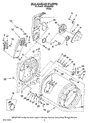 BULKHEAD PARTS, OPTIONAL PARTS (NOT INCLUDED) Diagram and Parts List for NED5400TQ0  Amana Dryer