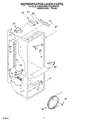 REFRIGERATOR LINER Diagram and Parts List for CS22AFXKQ03  Crosley Refrigerator