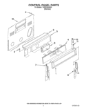 CONTROL PANEL PARTS Diagram and Parts List for YWFI910H0AS0  Whirlpool Range