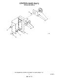 CONTROL PANEL Diagram and Parts List for MW1000XW0  Whirlpool Microwave