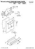 DOOR AND PANEL PARTS Diagram and Parts List for KUDU03STBL0  KitchenAid Dishwasher
