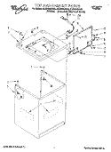 TOP AND CABINET, LIT/OPTIONAL Diagram and Parts List for 8LSP8245AG0  Whirlpool Washer