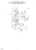LATCH BOARD Diagram and Parts List for KHMC107BAL5  KitchenAid Microwave