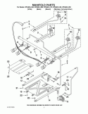 MANIFOLD PARTS Diagram and Parts List for WFG361LVT0  Whirlpool Range