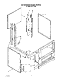 EXTERNAL OVEN Diagram and Parts List for FEP310VW0  Roper Range