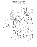 DISPENSER FRONT Diagram and Parts List for KSRP25QDBL00  KitchenAid Refrigerator