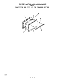 OVEN DOOR Diagram and Parts List for F5057W0  Roper Range