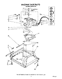 MACHINE BASE Diagram and Parts List for LA5430XTN1  Whirlpool Washer