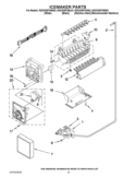 ICEMAKER PARTS Diagram and Parts List for KSCK25FVMS03  KitchenAid Refrigerator