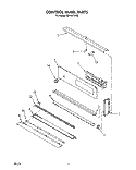 CONTROL PANEL, LIT/OPTIONAL Diagram and Parts List for RB160PXYB2  Whirlpool Range