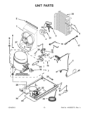 UNIT PARTS Diagram and Parts List for KUIS18PNXW2  KitchenAid Ice Maker