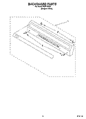 BACKGUARD PARTS Diagram and Parts List for FGP215KQ1  Roper Range