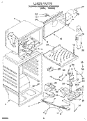 LINER Diagram and Parts List for RT20DKXDN01  Roper Refrigerator