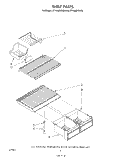 SHELF Diagram and Parts List for ET18JMYSN04  Whirlpool Refrigerator