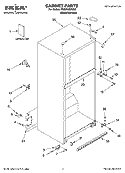 CABINET PARTS Diagram and Parts List for IR2MHMXRS02  Whirlpool Refrigerator