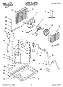UNIT PARTS Diagram and Parts List for ACQ122XP0  Whirlpool Air Conditioner