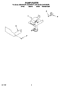 PUMP PARTS Diagram and Parts List for KUIS18NNJB7  KitchenAid Ice Maker